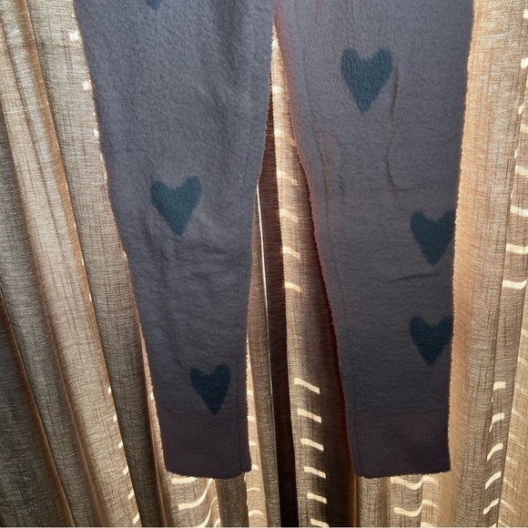 NWT Honeydew Intimates Chenille Pink Glisten Heart Print Jogger Pants Size Large - Picture 7 of 15